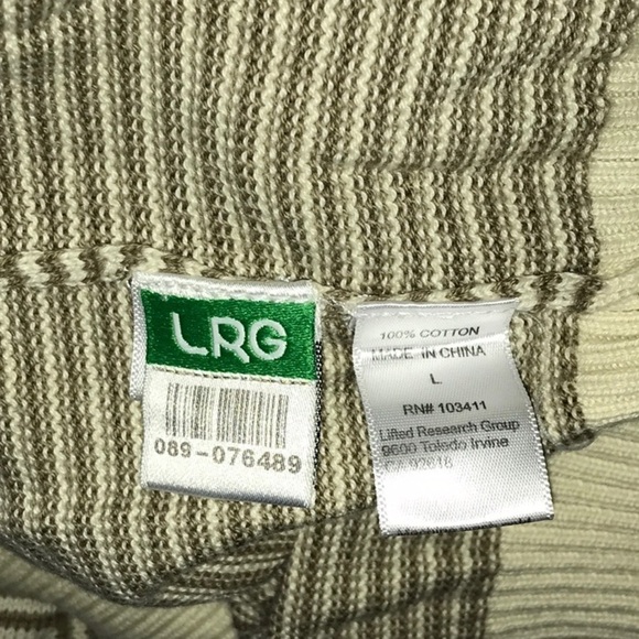 LRG Clothing + Equipment Striped Tree V-Neck Sweater - Picture 8 of 10